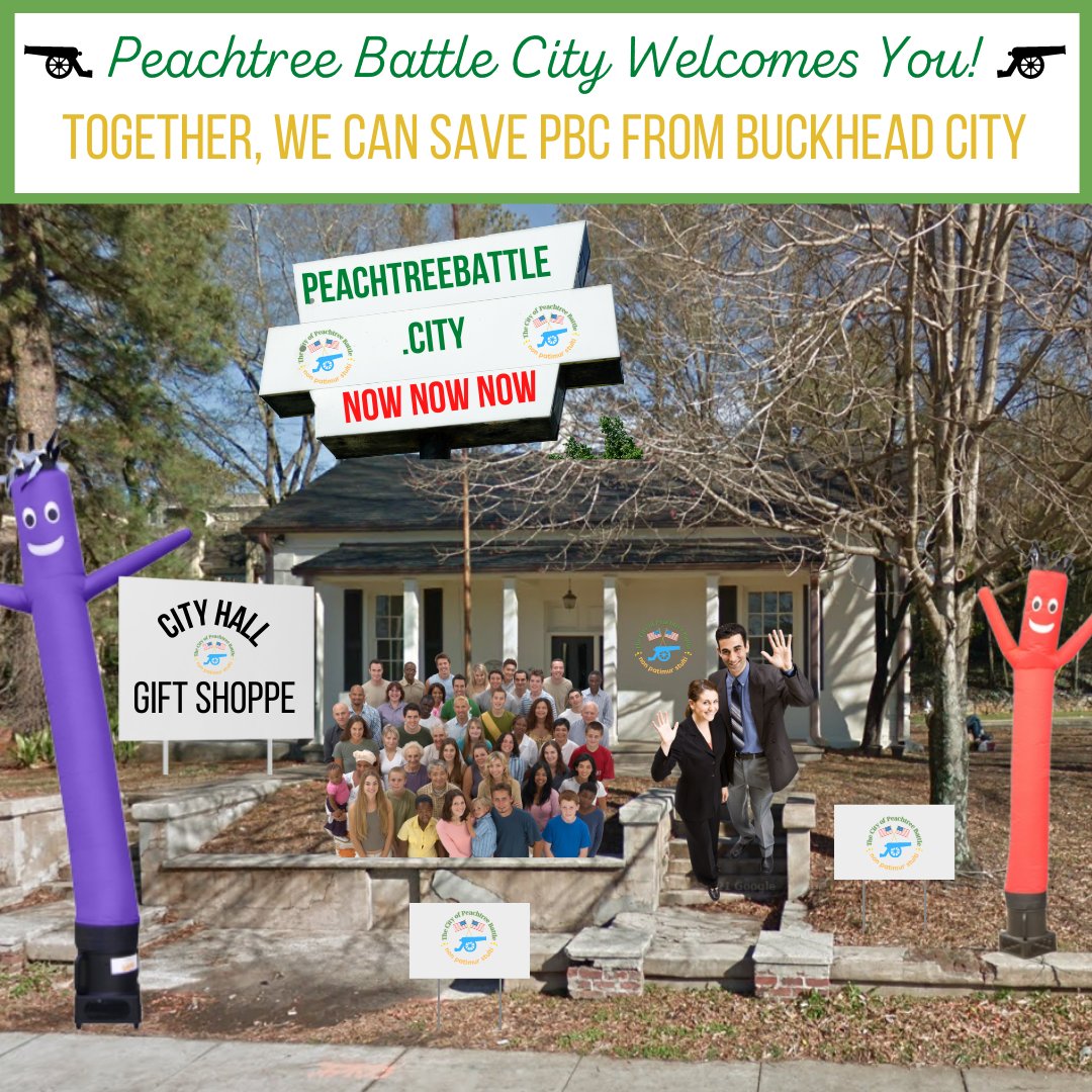 NoBCVotePBCIn23's tweet photo. Future Residents of Peachtree Battle City:

Our President and CEO personally designed our new HQ conveniently located at Peachtree Battle and Peachtree 👇

ATTN Buckhead City Mayor: Our sign(s) conform(s) with your new sign ordinance, so don't you dare tread on our FREE SPEECH 🦅 https://t.co/nNmUSVsV7o