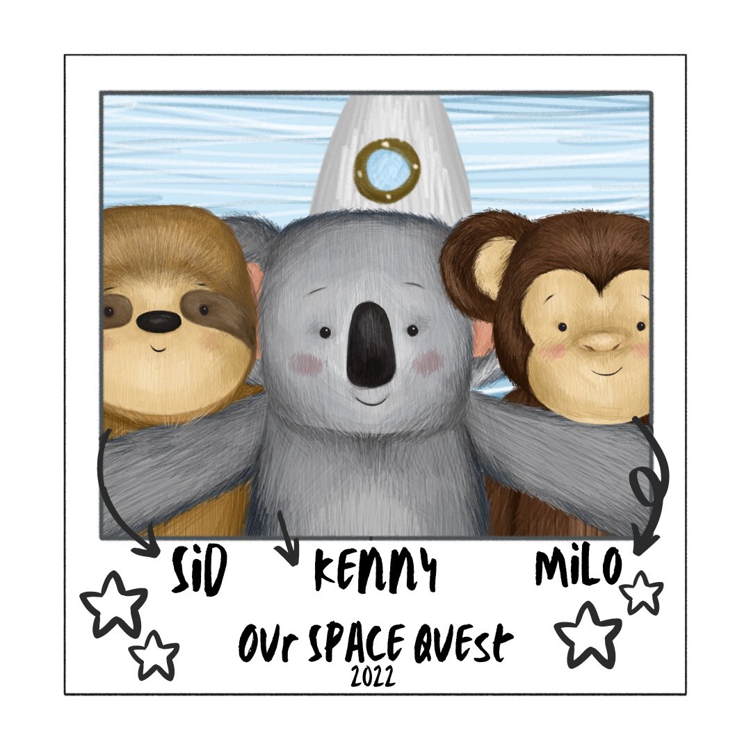 spacequestbook's tweet photo. Sid, Kenny and Milo can’t wait to share their space quest with you! 

What do you think they might get up to in space? 

The boys love a selfie!📸✨

#ChildrensBooks #teaching #teacher #primaryteaching #earlyyears #illustration #picturebook #ChildrensMentalHealthWeek #education https://t.co/wYpyG8RJb8