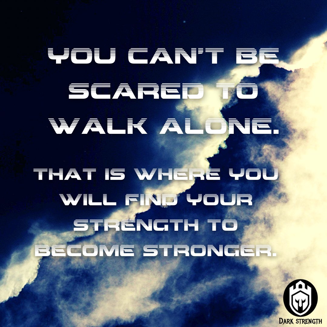 The way of the strong is to not be scared of being alone. In the gym, in your career, in your personal life. You have to put in work for yourself to become stronger 💪

 #darkstrength #strengthwork #strengthenyourmind #strengthquotes #strengthinletters #strengthasylum