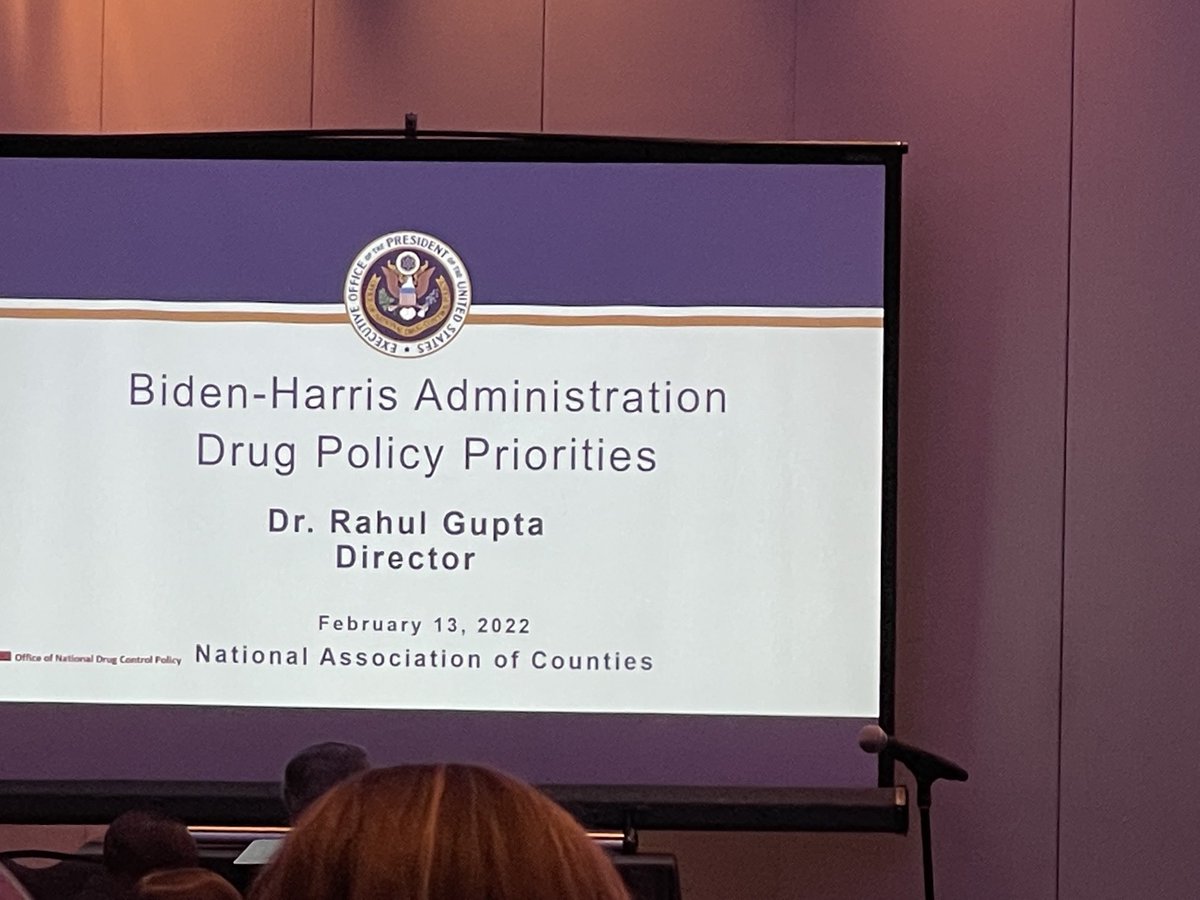 #Nacoleg ⁦@DrGupta46⁩  working at the intersection of #PublicHealth and #PublicSafety #ONDCP ⁦Opportunity to create change is now! ⁦<a href="/NetsmartTech/">Netsmart</a>⁩