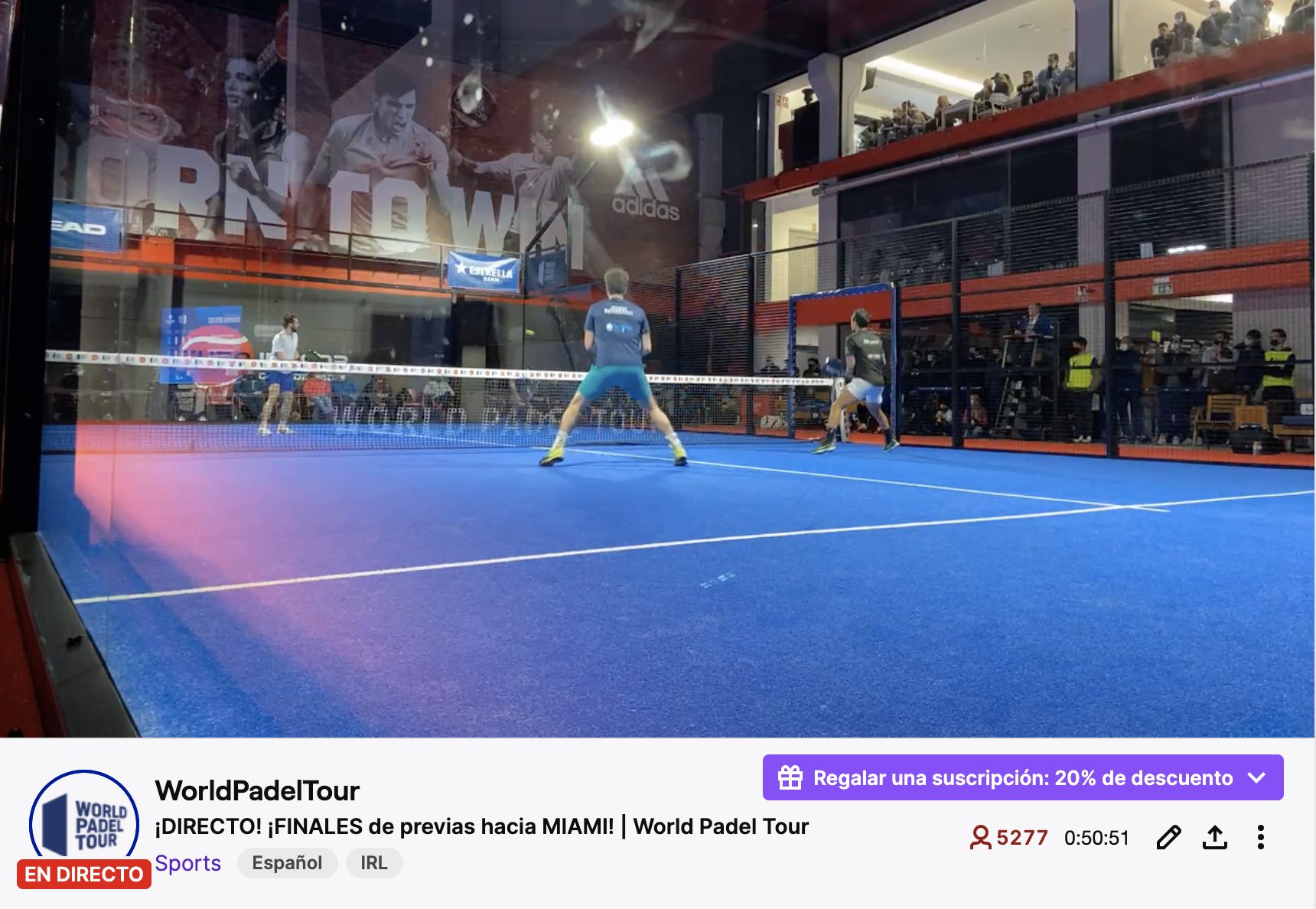 World Padel Tour on Twitter: Wow! More than 5.000 fans enjoying live Qualy matches! 💘 YOU are #WorldPadelTour💙 👉 https://t.co/sAFxcvO81b https://t.co/s092oHJsqv" / Twitter