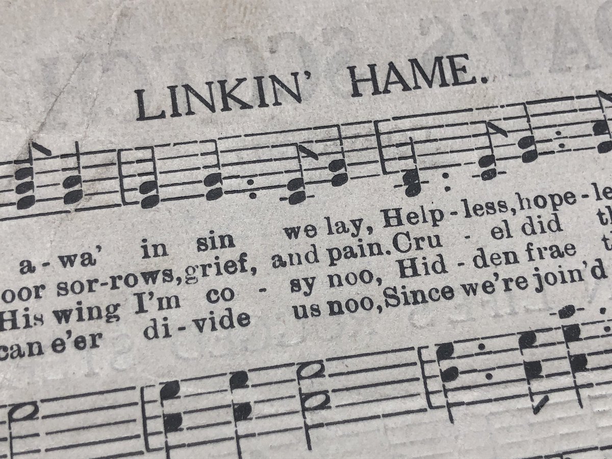 MarkThompStuff's tweet photo. A wheen for a Sunday - Scots gospel songs, c. 1940s. “Linkin” means to be joined arm in arm. Seth and Bessie Sykes were from Glasgow and spent a lot of time in east Ulster in my parents generation #baith #thegither https://t.co/6BasuEeF7q