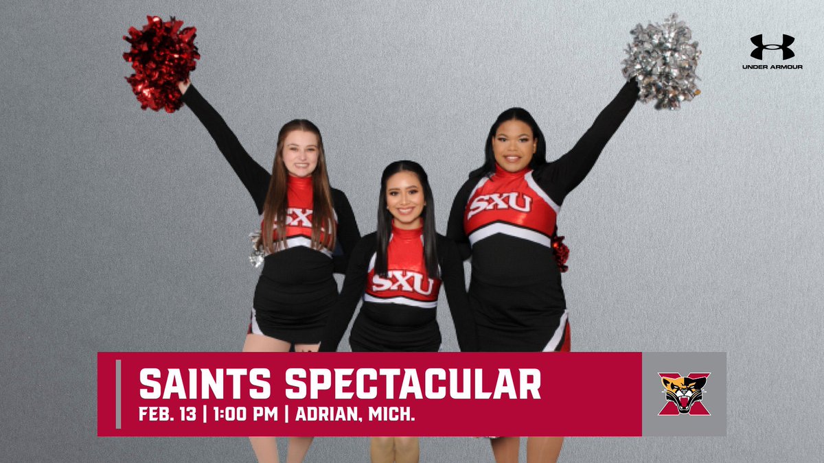 .<a href="/SXUdanceteam/">SXU Paw Prints Dance Team</a> is in Adrian, Mich. to compete in the Saints Spectacular hosted by Siena Heights today at 1 pm central! #GoCougs🐾 #WeAreSXU