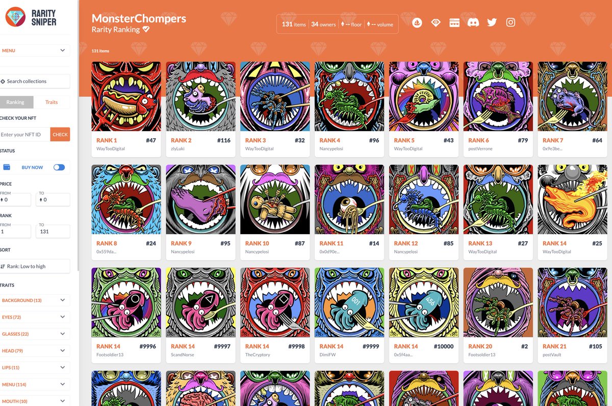 Monster Chompers NFT tweet media