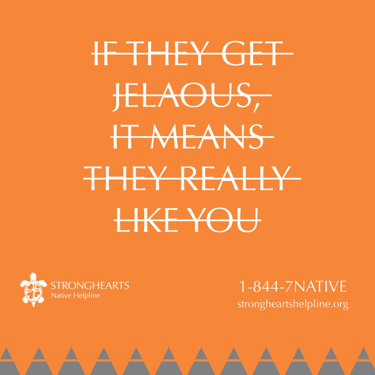 Here's the tea ☕️ ️: overprotective partner stereotypes are often romanticized in movies and on television. Modern media should end the romanticization of abusive partners, especially in media geared toward younger audiences.

#TeenDVAM #Datingviolence #Indigenous #Native