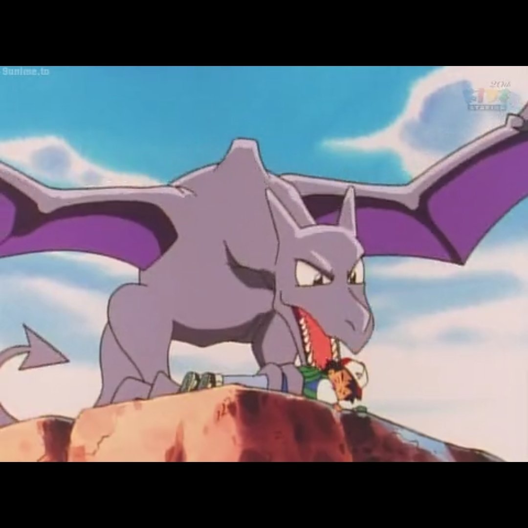 Aerodactyl vs Ash