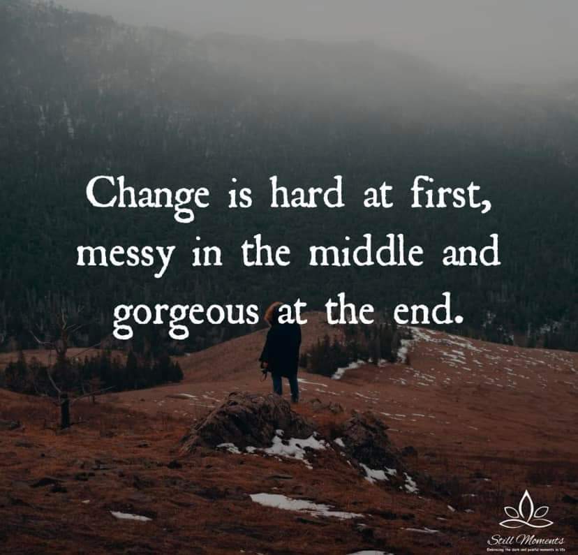 💚 Try not to fear change, it's all part of growth &amp; adapting to the world around you 🤎 It might be frightening &amp; uncertain in the beginning, but you have to look at the positive in everything 💚

#WritingCommunity #authorssupportingauthors #Inspire