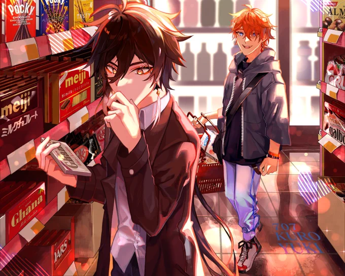 tartali valentine date at convenience store + sketch
#tartali #タル鍾 