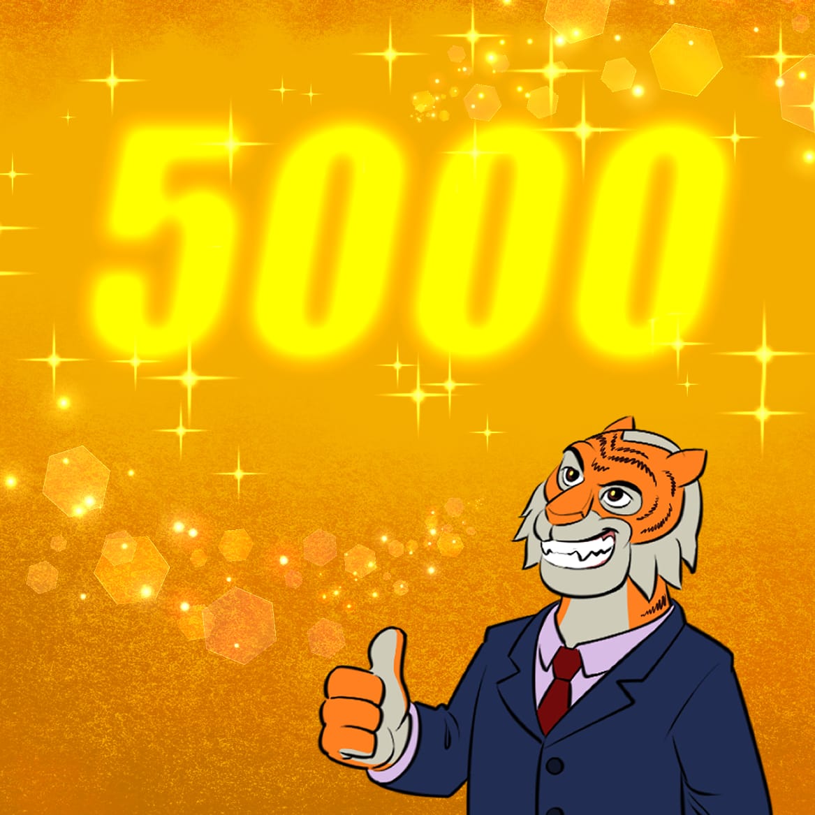 TippinTigers's tweet image. WOW we just hit 5000! We love you all!! ❤️