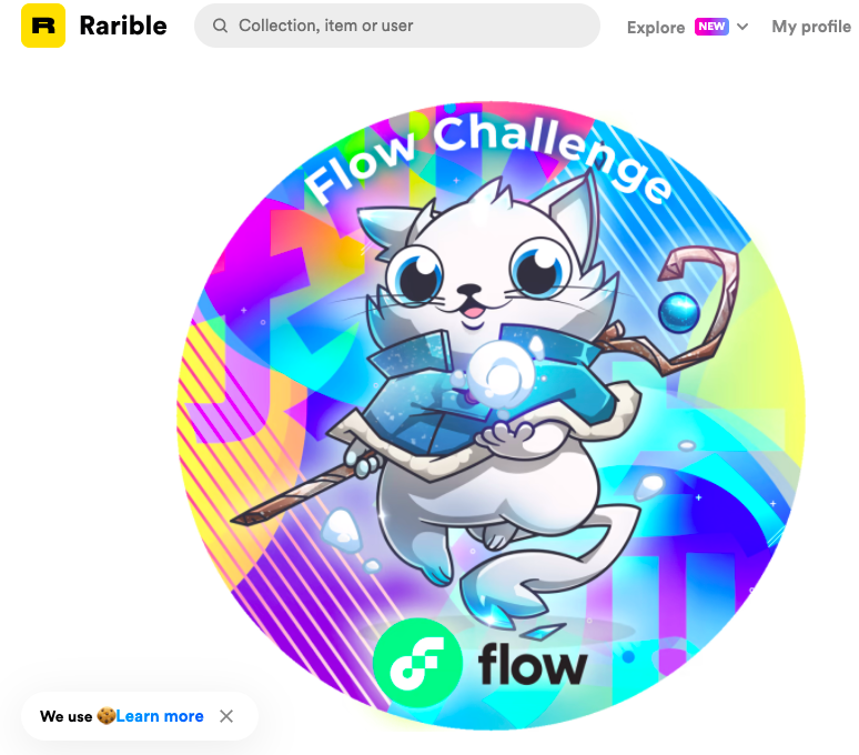 nmkenji's tweet photo. FlowチャレンジのNFT受け取れました!ありがとうございます!#onFlow #FlowChallenge https://t.co/ZRIREtoVkw