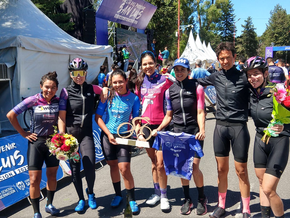 Las #LadiesPower festejaron en San Luis y se quedaron con la versión femenina de la #VueltaDelPorvenir gracias a un gran trabajo em equipo!!!
<a href="/eliitocha/">elisssss</a> se llevó la general, las metas sprint y la montaña. 
Excelente actuación!!!
#GoLadies