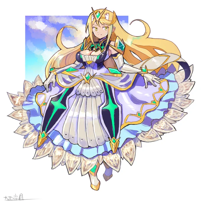 ゼノブレイド3の発表を祝しまして、ドレスヒカリちゃんを。 