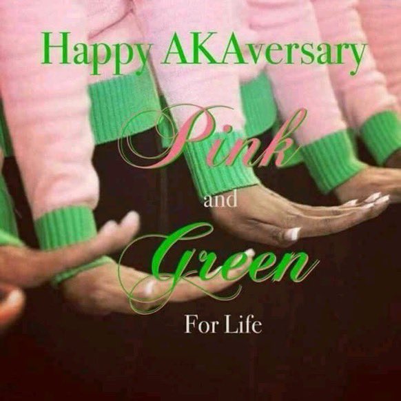 tonya_gi's tweet image. It’s my 28th AKAversary! So excited to share this day with my beautiful line sisters. @LoveThePuck #Spring94 #AEMade 💗💚