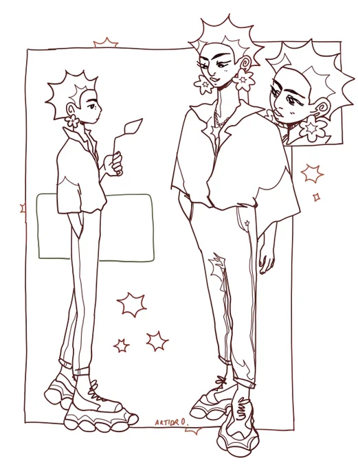 here's the lineart version cause i think it looks nice too 