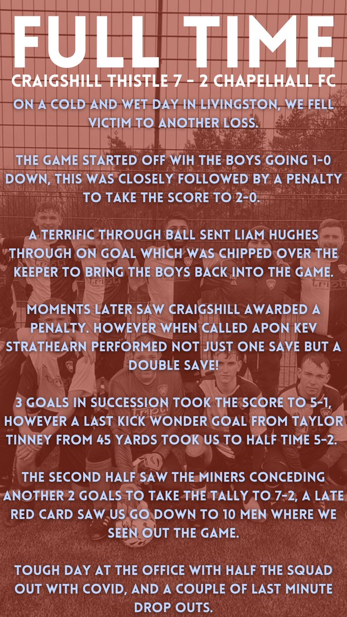 Chapelhall FC (@chapelhallfc) on Twitter photo 