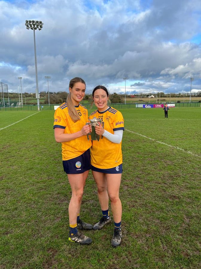 GalwayCamogie96's tweet photo. CONGRATS!! 

Congrats to Galway girls Ava Lynskey from Ardrahan Camogie Club and Aoibhe Deeley from @SarsfieldsCC who were part of the @DCUCamogieClub team who won the @3rdLevelCamogie Ashbourne Cup today! https://t.co/ZqejmWTdHp