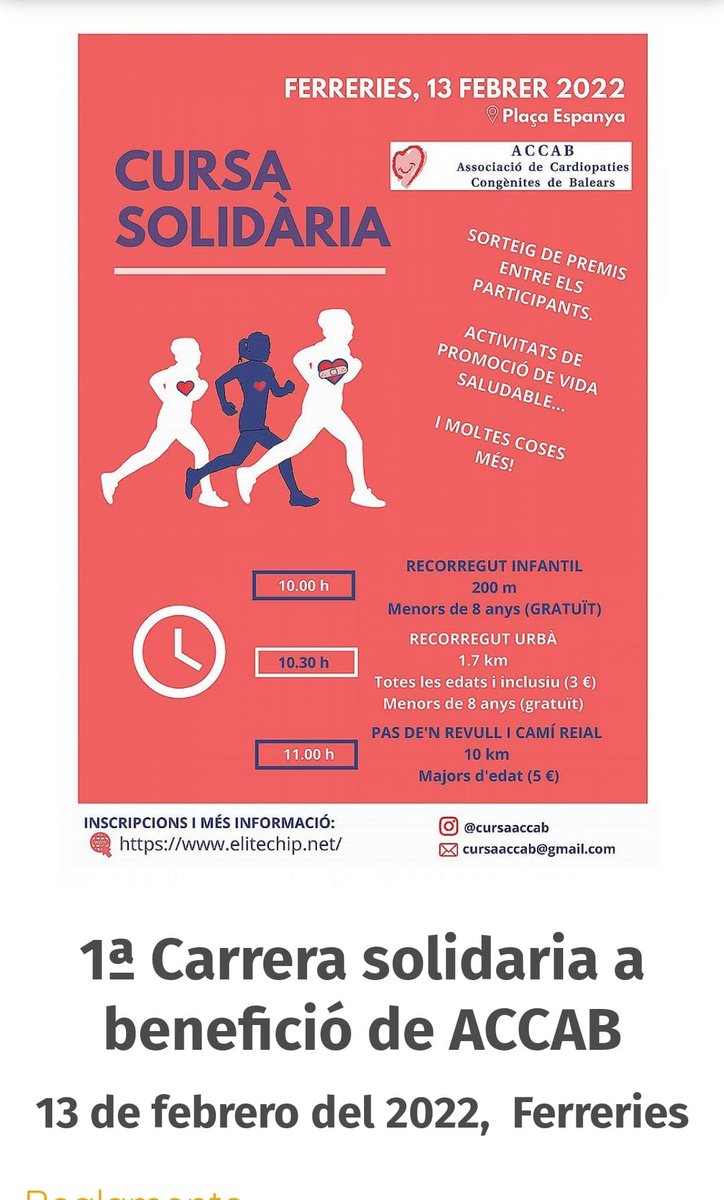 Cs_Menorca's tweet photo. Esta mañana hemos acompañado a la #ACCAB en la carrera solidaria con nuestro conseller @Eugenio_Ayuso que ha puesto su ❤️corazón❤️ al máximo de revoluciones para visualizar las cardiopatías congénitas.
❤️😘 #DiaCardiopatíasCongénitas https://t.co/sRgvHl3AiR