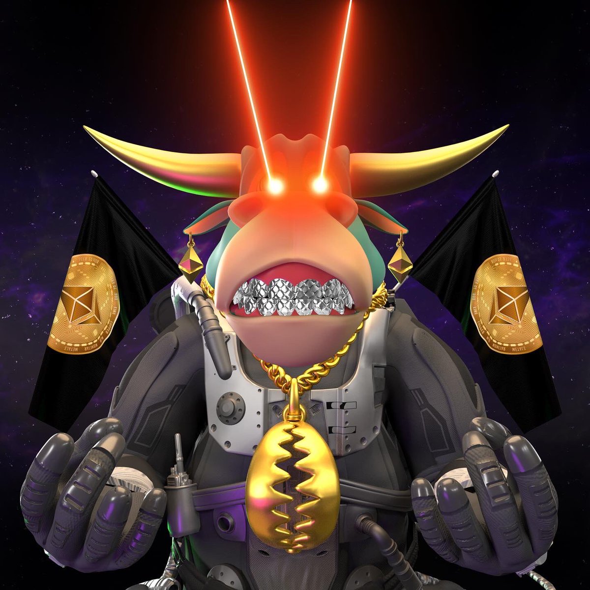 TheSpaceBulls's tweet photo. SPACEBULL AVATARS ARE DROPPING SOON! 👀🚀 https://t.co/3dvZa9DuJ6
