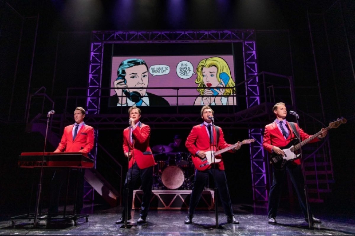 SimonKeogan's tweet photo. Topping off the weekend with the in-laws at @JerseyBoysUK and oh what a night it was! Now has anyone got any tips on how to get the songs out of my head? 😅🎤🎶 https://t.co/WsDRExf5Wp