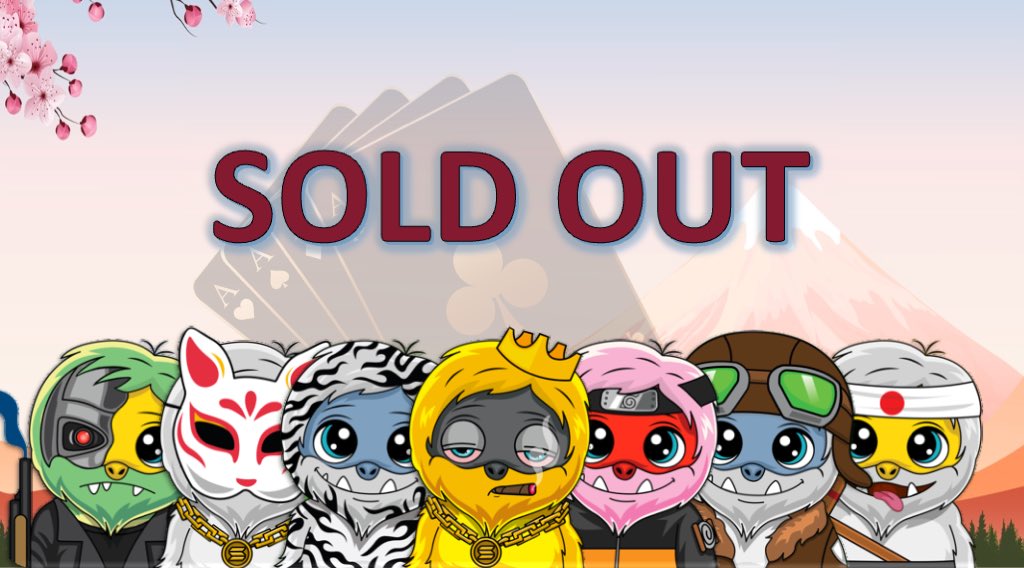 KurodaClub's tweet photo. 🙏 Sold Out 🙏
#NFTCommunity https://t.co/S1mtnkB0vK