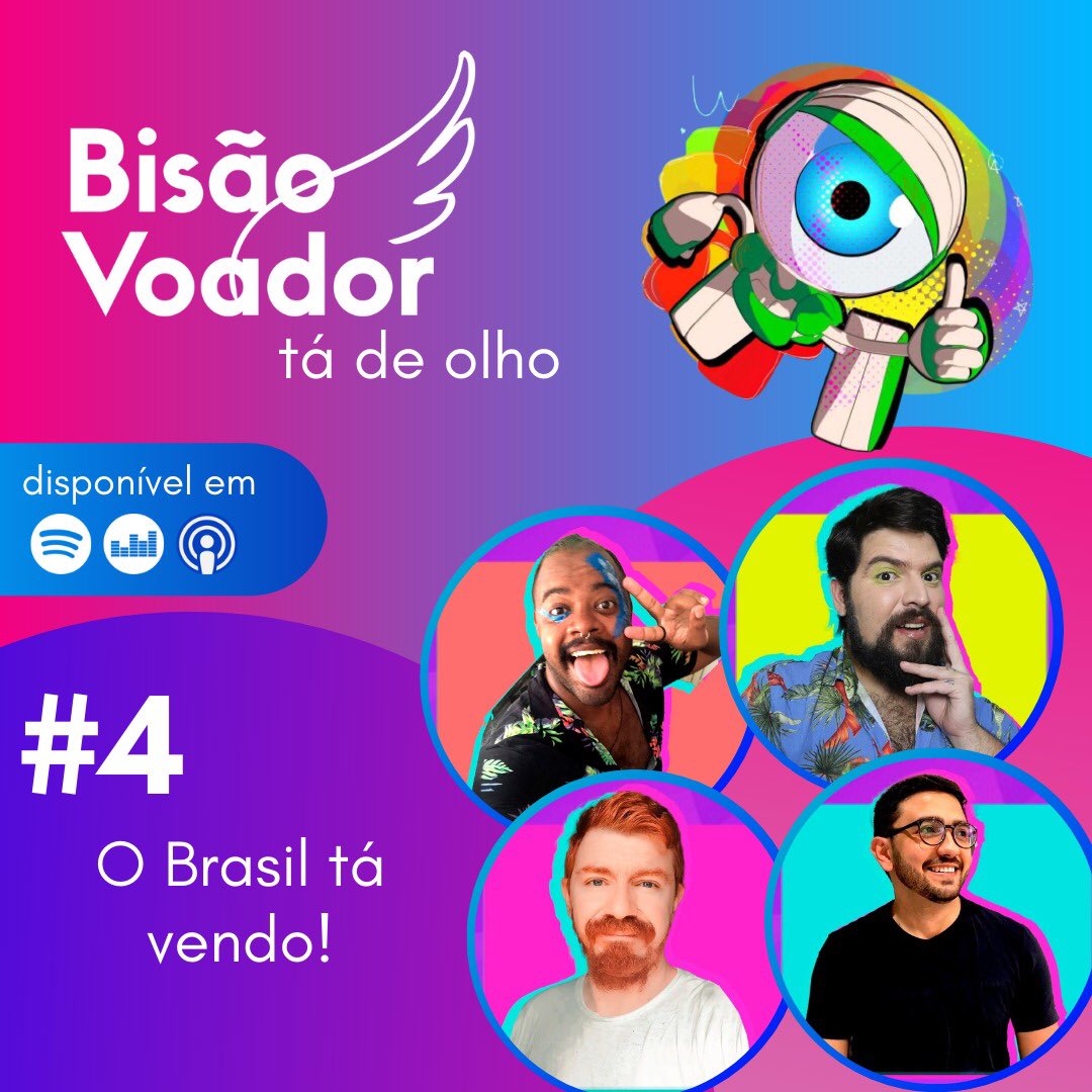 Mais um #BBV com <a href="/zehenrikky/">Zé | Podcast Bisão Voador</a> <a href="/fernandoarazao/">Reage Mion! ✌️☘️</a> <a href="/orodgomes/">Rod Gomes ❤️‍🔥🏳️‍🌈</a> e <a href="/melhorpessoaeu/">altamente viciante</a> pra fofocar sobre a última semana na casa mais vigiada do Brasil. Corre pra ouvir e não esquece de nos marcar nas publicações ou de comentar conosco o pódio de vocês!

#LGBTPodcasters