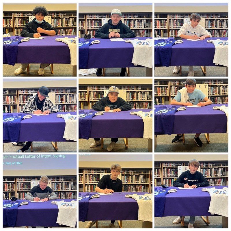 issaquahfb's tweet photo. Thank you to those that came and joined us at our #EagleFamily signing day event. The class of 2026 learned about the #EagleWay and committed to the family. The future of Issaquah football looks great! https://t.co/JkC1wxpx8N