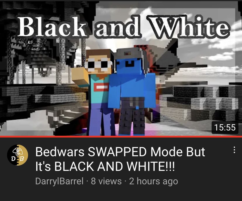imdarrylbarrel's tweet photo. New Vid! Check it out! https://t.co/CBt8BFPUp5 #hypixel #Minecraft #dreamsmp https://t.co/jwn81eCkcg