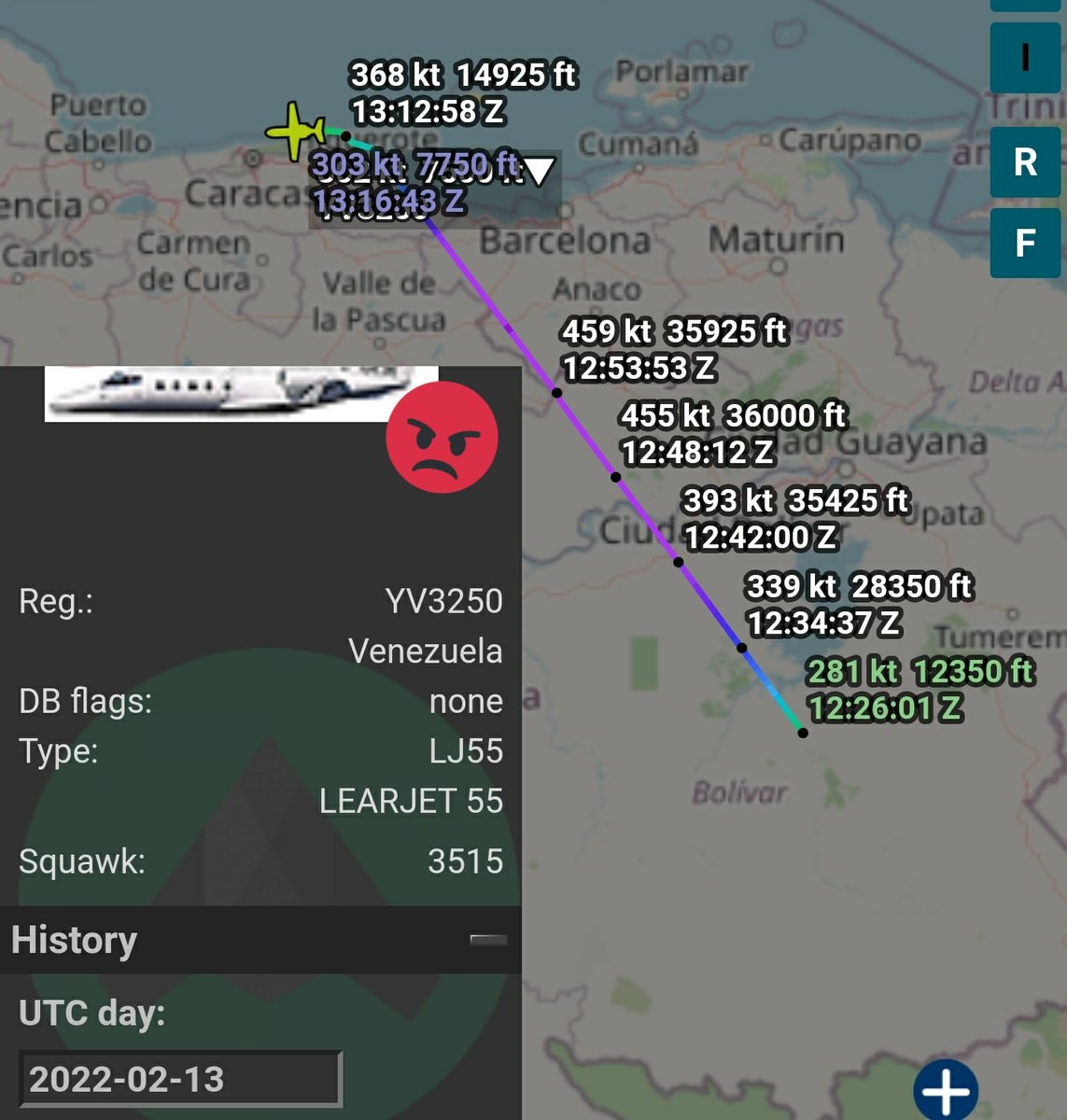 Arr3ch0's tweet photo. #YV3250 2do vuelo del día Canaima - Caracas. El Viernes hizo 2 vueltas.
Empresa de maletín del régimen SkyMetal C.A. https://t.co/P9Uv9t6O33