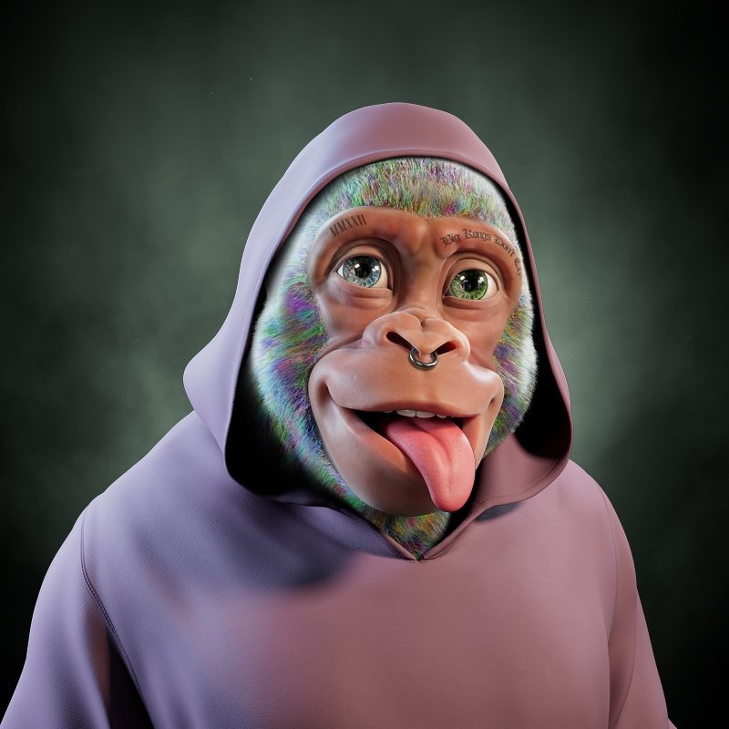 Planet4animalsN's tweet photo. @AlphaKongsClub Meet one of the best Alpha Kong rapper #3196 !🎤
His name ? " Lil Kong " 🌟
New song is coming... https://t.co/oTS3AYnLRi