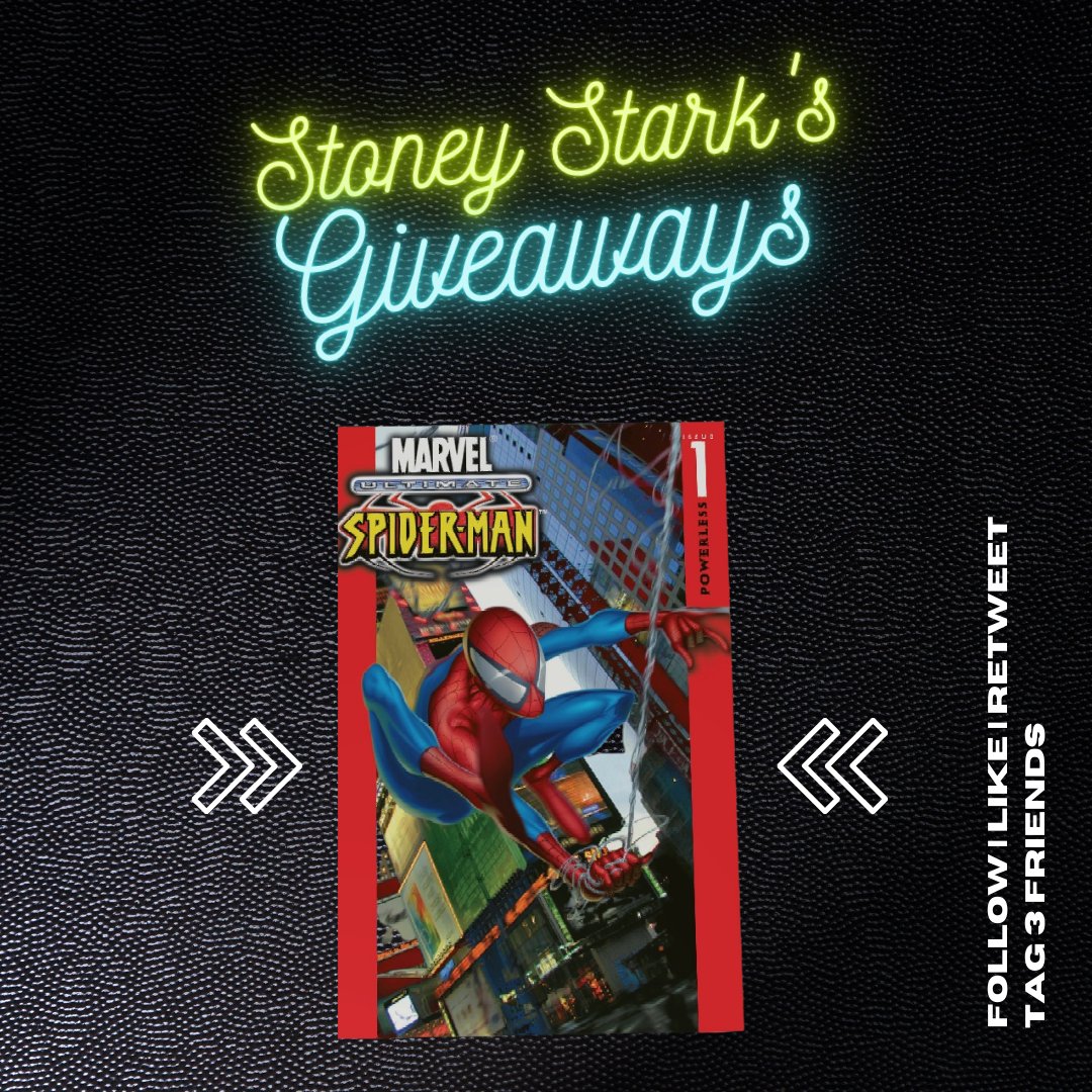 0xStoneyStark's tweet photo. ⚡Stoney Stark X Sigma Ape Tribe⚡

#1 @veve_official  Ultimate Spiderman Comic Giveaway!!🎁

To enter:
🎉 Must follow @FosGraphe &amp; @SigmaApeTribe 
🎉 Like, Retweet &amp; Tag 3 Mates!
🎉 Winners Chosen in 24hrs!

#NFTGiveaway #NFTs  #NFTCommunity  #NFT #Giveaway #callingthetribe https://t.co/vckLODhhxd