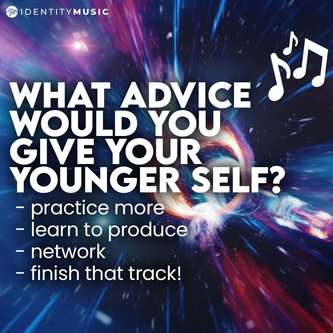 Identity_Music_'s tweet image. You have access to send a message yourself 10 years ago! What do you tell them? (you?)
Practice more?
Finish school? Maybe drop out sooner?
Or maybe just cut that emo fringe...?

Leave yours in the comments!

#musicquestion #musicopinion #timetravel #questiontime #question