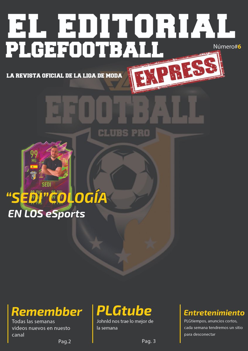 🗞️ ¡El editorial! #6 🌐plgesports.club/2022/02/13/el-…

▶️ Sedicología en los esports 

▶️ Toda la actualidad de #laligademoda 

▶️ <a href="/Remembber/">⚽ Remembber®</a> nos trae todas las novedades en el canal de la comunidad de  #clubespro 📺 youtube.com/c/PLGeFootball

plgesports.club/2022/02/13

¡El editorial! #6 🗞️