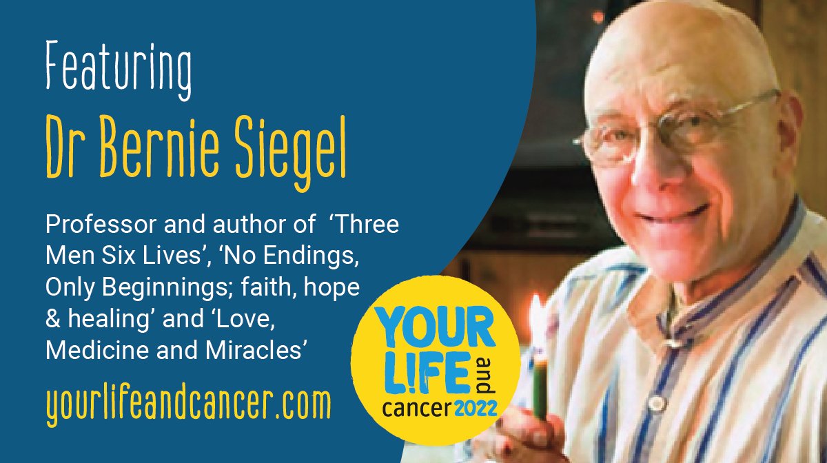 Our sessions for the day are nearly at the end however we have one  extra highly anticipated session for the day Join us at 19:00 GMT to hear Dr Bernie Siegel discussing faith, hope and healing bit.ly/YLC_22 #cancercare #cancerawareness