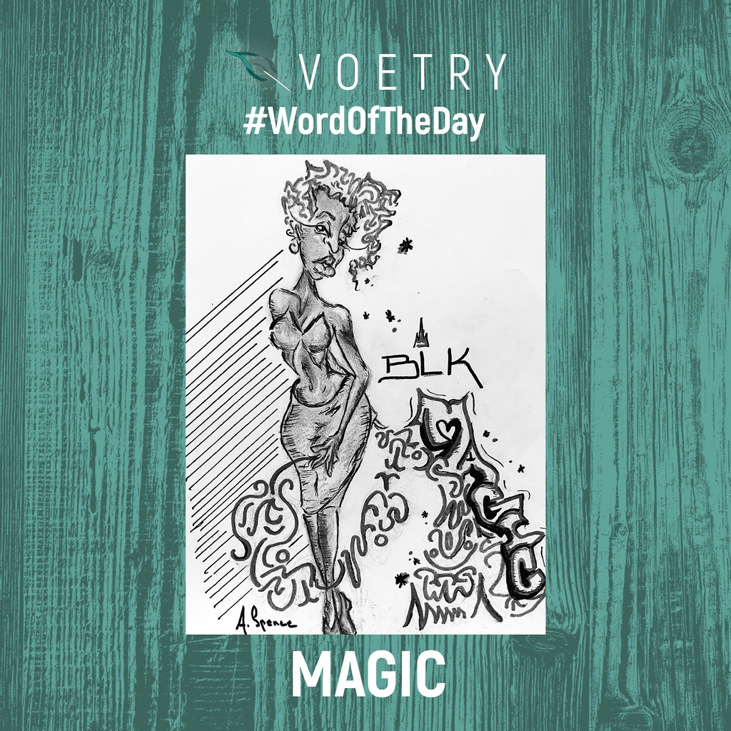 ThisisVoetry's tweet photo. #MAGIC

My word of the day is definitely the mood of the day. Feeling like magic lol as corny as that sounds! #sketchedbyyourstruly

#voetry
#dessspence
#blackwomen
#getcreative
#selflove
#mindfullness
#blackartist https://t.co/92w5uMFGLg
