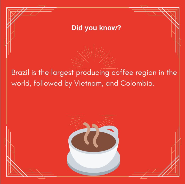 howdencoffee's tweet photo. Producing 6,246,000 tonnes of coffee between them in 2020 alone #howdencoffee #howdentea #coffeefacts #didyouknow #coffee #tea #howden βοΈ https://t.co/nisocic6Wz