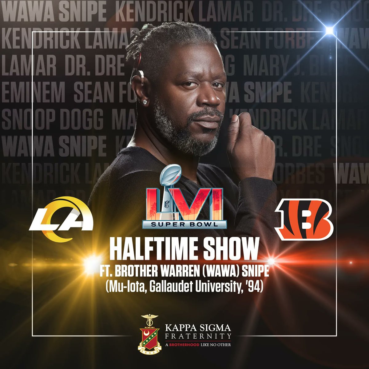 We hope everyone enjoys Super Bowl LVI tonight! Be sure to look out for Brother WAWA Snipe during the half time show!