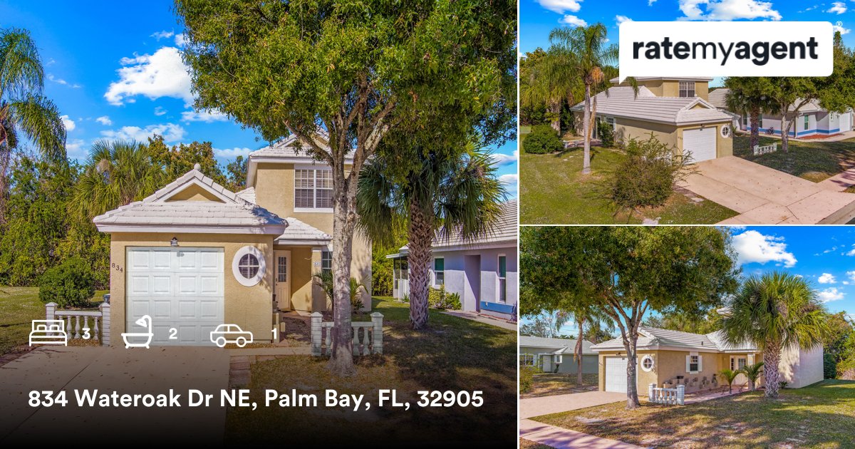 Alex_listings's tweet photo. 3 🛏 2 🛀 1 🚘
📍 834 Wateroak Dr NE, Palm Bay, FL, 32905

My latest sale on #ratemyagent
https://t.co/xJ5RVKbInE https://t.co/5a5TWUHVir