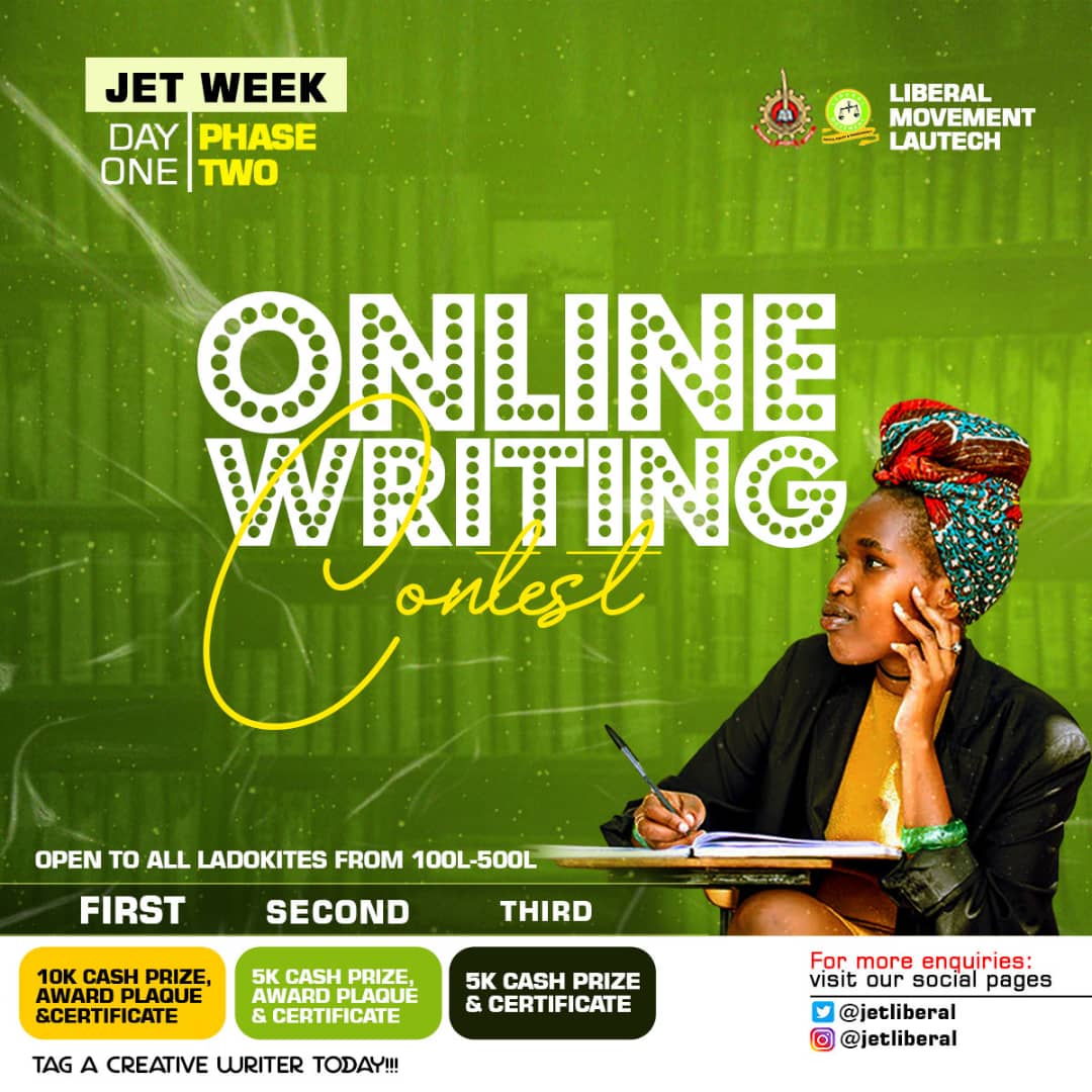 its_Mafuse's tweet photo. In celebration of the JET Week and in a little way to contribute to the value orientation of the Union, Liberal Movement is launching this.
Actualize the opportunity!
#Day1 #Phase2
#LiberalMovement
#JetWeek https://t.co/D0v7p7Cdpj