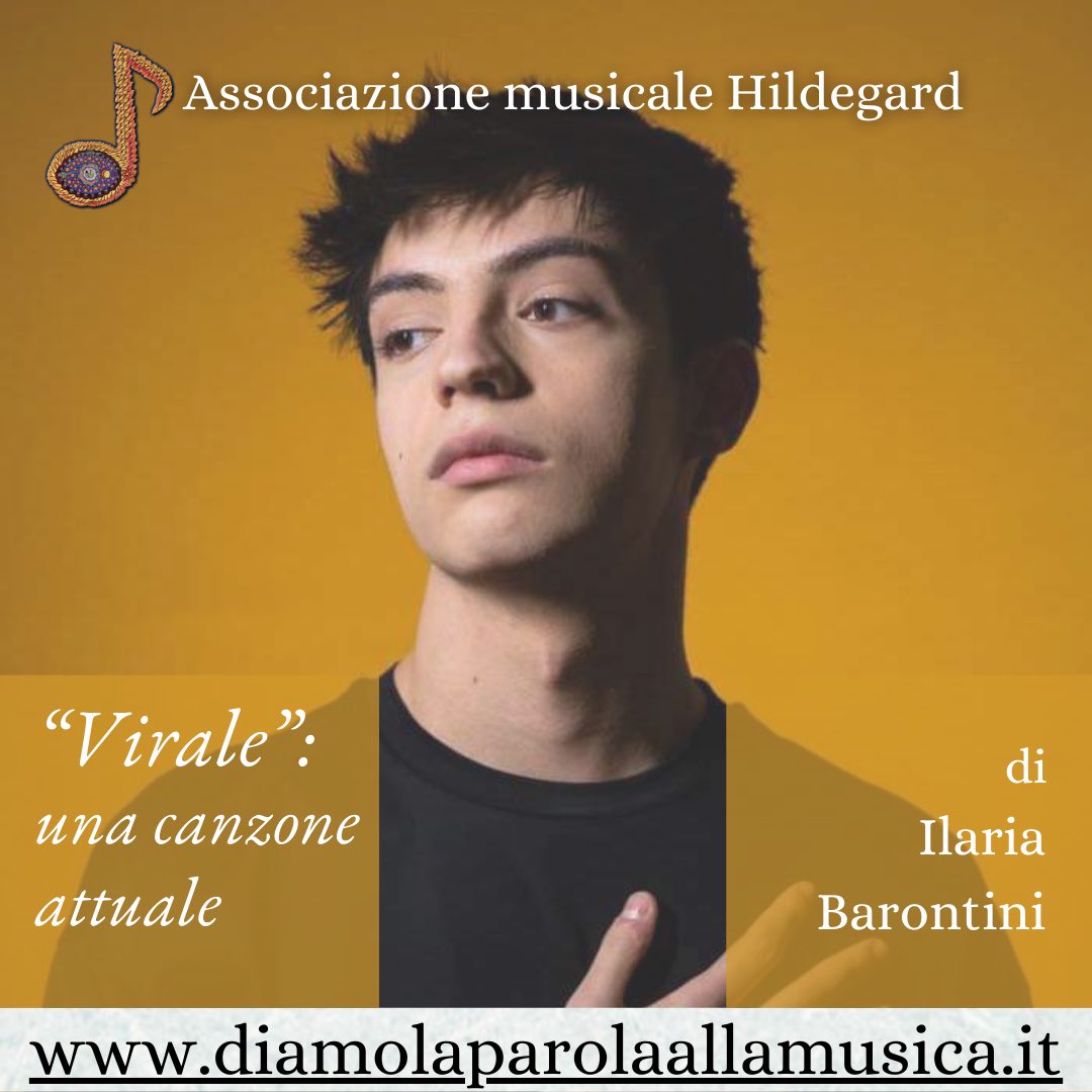 All’indomani di Sanremo 2022, Ilaria Barontini ci propone “Virale”, cantata da Matteo Romano (di Dario Faini in arte <a href="/Dardust/">Dardust</a>, Alessandro La Cava, <a href="/romanomatteoo/">Matteo Romano</a> e Federico Rossi), che tratta un argomento chiave: la dipendenza da relazioni virtuali. diamolaparolaallamusica.it/home/post/1528…