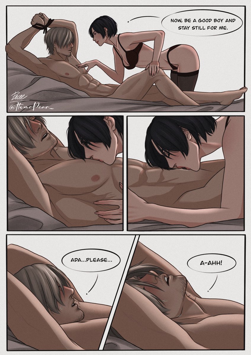 ItsmePear_'s tweet photo. Here’s the spicy Aeon art as promised 
❤️Happy Valentine’s Day Everyone❤️
#aeon #leonkennedy #adawong #residentevil https://t.co/2T5gFEFU1l