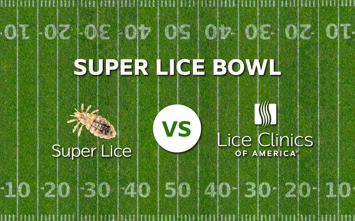 LiceNoMore's tweet photo. It’s Super Lice vs Lice Clinics of America! Who will win? We’ve got our money on the AirAllé from LCA. Book your appointment now to win against lice! https://t.co/LjSlHDInF4

#CureLice #SuperLiceBowl https://t.co/g7RJtbr7OF