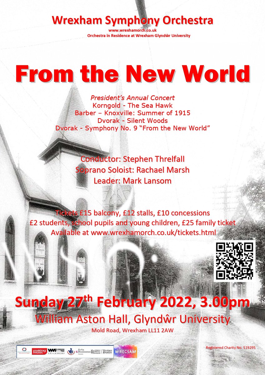 Wrexham Symph Orch (@wrexhamorch) on Twitter photo Just two weeks away from our first concert of 2022 now! Though the safest way to secure your tickets is in advance through wrexhamorch.co.uk/tickets.html , we are happy to announce that they'll also be available to buy on the door, cash or card. #wrecsam2025 <a href="/wrexham/">Wrexham.com</a> <a href="/WrexhamEvents/">Wrexham Events</a> Just two weeks away from our first concert of 2022 now! Though the safest way to secure your tickets is in advance through wrexhamorch.co.uk/tickets.html , we are happy to announce that they'll also be available to buy on the door, cash or card. #wrecsam2025 <a href="/wrexham/">Wrexham.com</a> <a href="/WrexhamEvents/">Wrexham Events</a>
