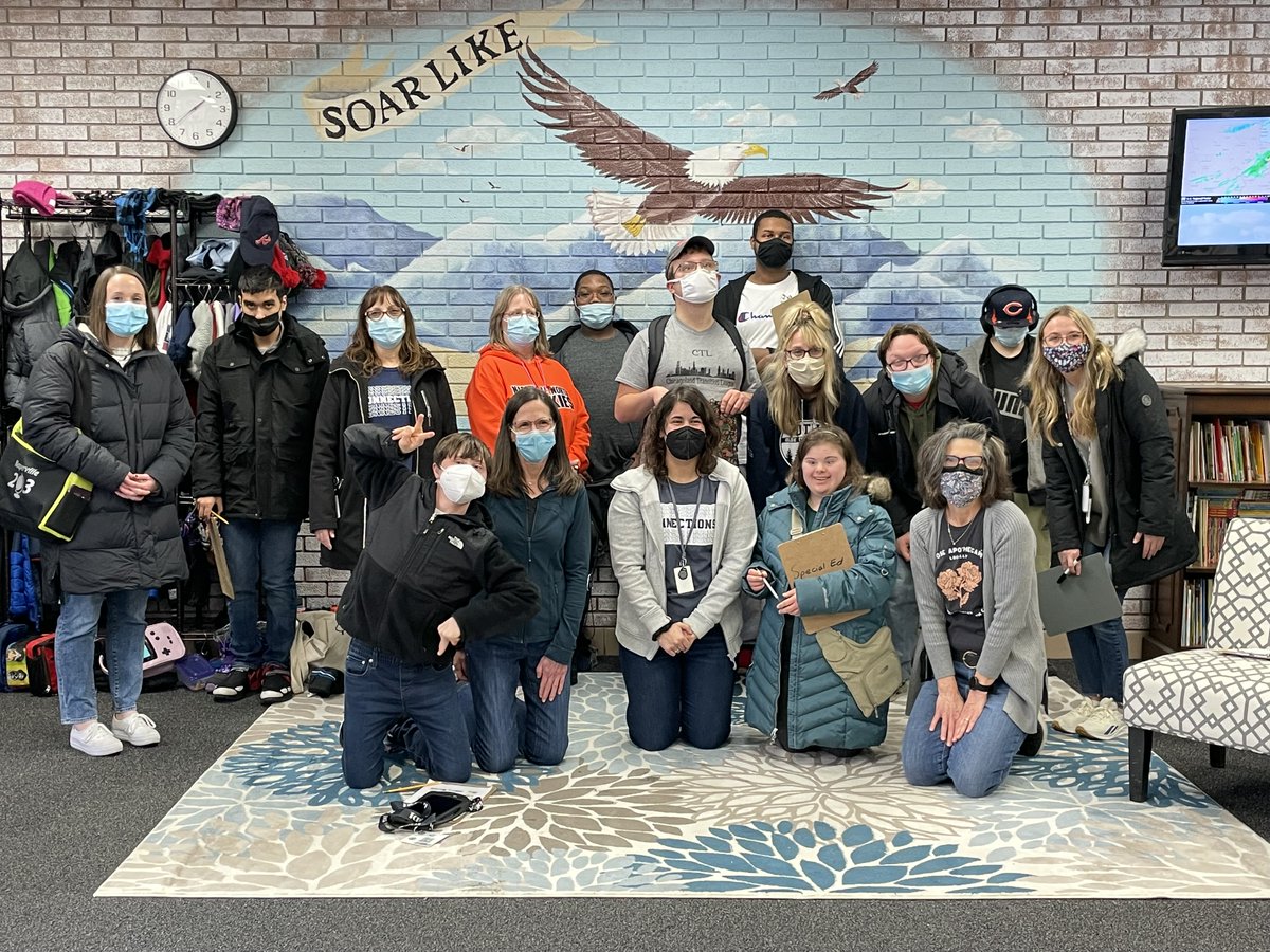 We loved partnering with <a href="/Connections203/">Connections Transition Services</a>!  Connection students were able to learn from the best, Ms. McGriff &amp; Ms. Wood.  It's always wonderful to have some Eagle alumni back in the building! #YouBelong #BeBold203