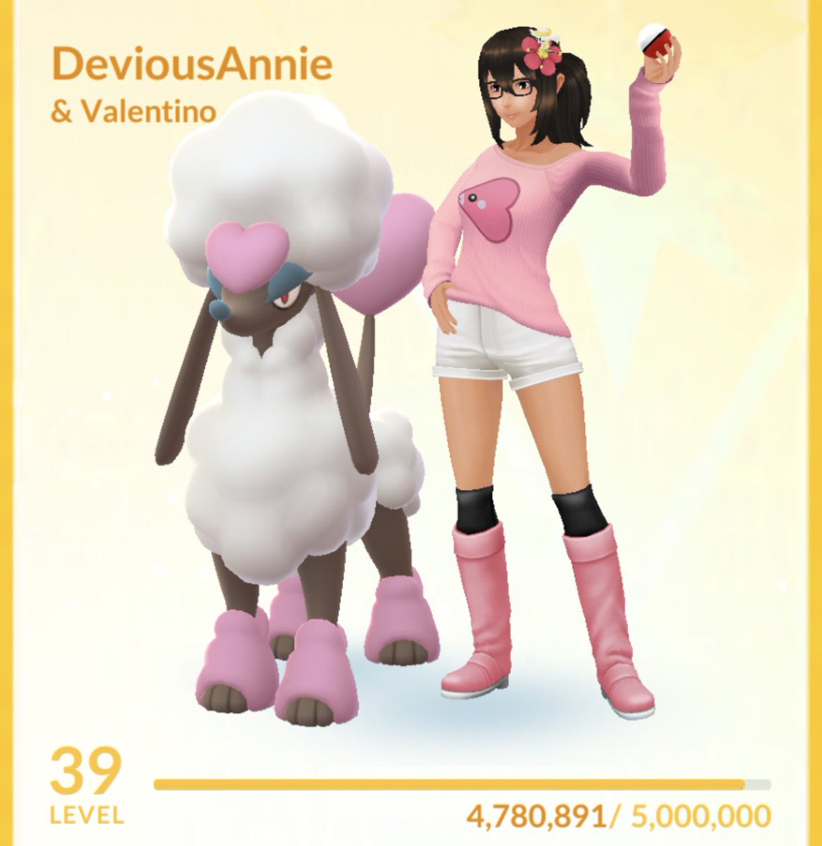 DeviousAnnie's tweet photo. 🥰 one of my favorite #pokemon #PokemonGOValentines ❤️ https://t.co/q6DhVEFD0f
