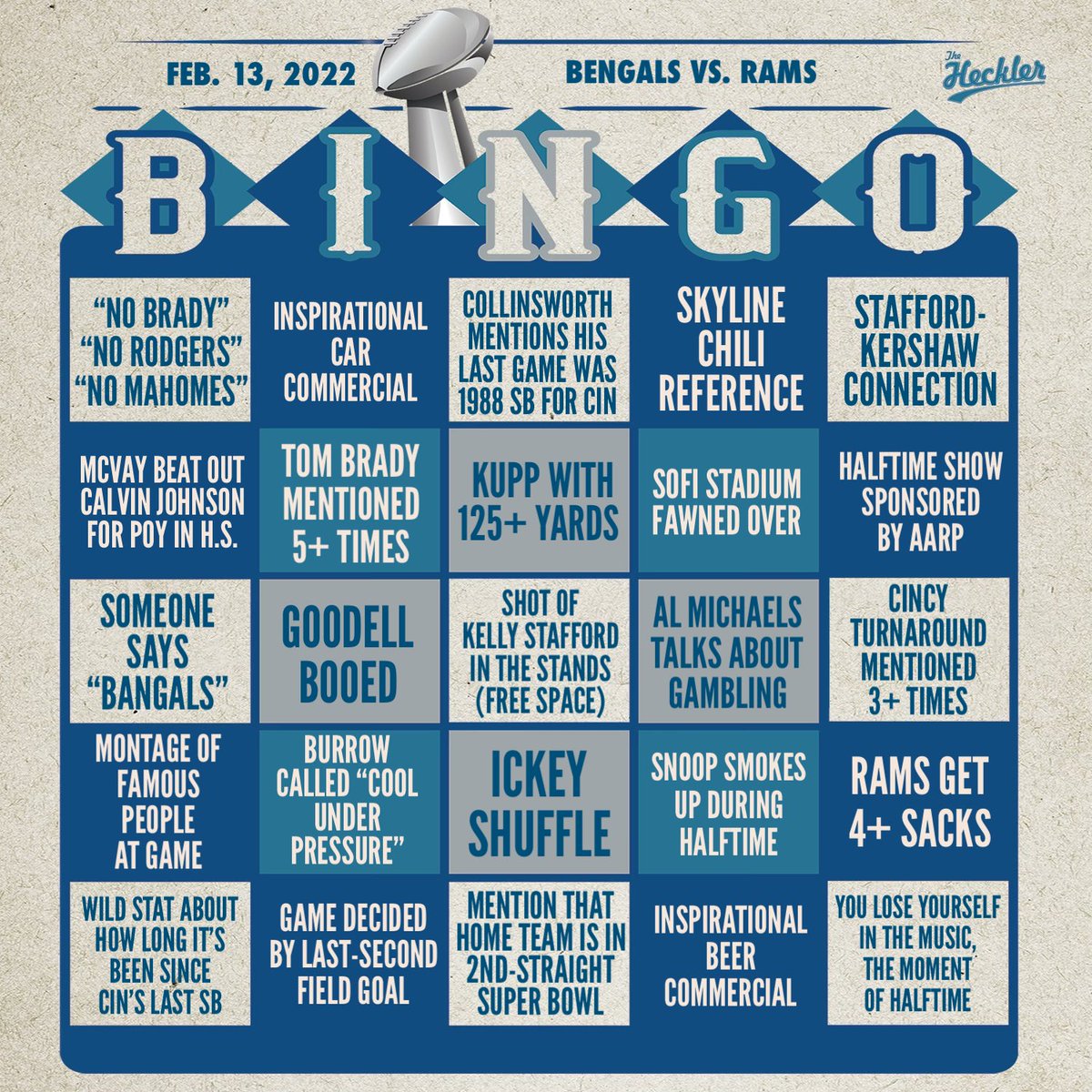 SUPER BOWL BINGO!