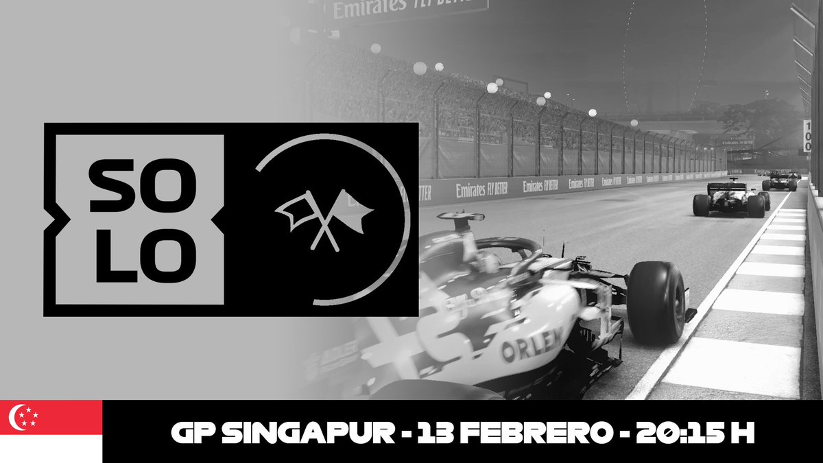 CSolof1's tweet photo. ¡Llegamos a la decimosexta cita de la temporada, el GP de Singapur!

En el circuito urbano de Marina Bay se disputó el primer GP nocturno de la F1. Sus cercanos muros supondrán un desafío para los pilotos.

Retransmisión: (Twitch: Campeonato_solof1)

F1 -> 22:00 H
F2 -> 20:15 H https://t.co/PHFusDbivw