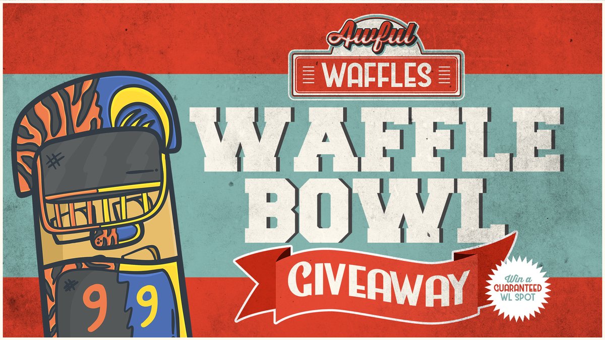 AwfulWafflesNFT's tweet photo. 🎁 WAFFLE BOWL GIVEAWAY 🏈

Predict the winner of #SBLVI and win!

Prizes
🏆 Guaranteed WL Spot
💲 Chance to win 1 $SOL

How to enter:
1⃣ Follow
2⃣ Like + RT
3⃣ Tag 3 friends + comment "Rams" OR "Bengals"

Get your predictions in before kickoff, good luck! #Solana #SolanaNFTs https://t.co/i2at7WfMwk