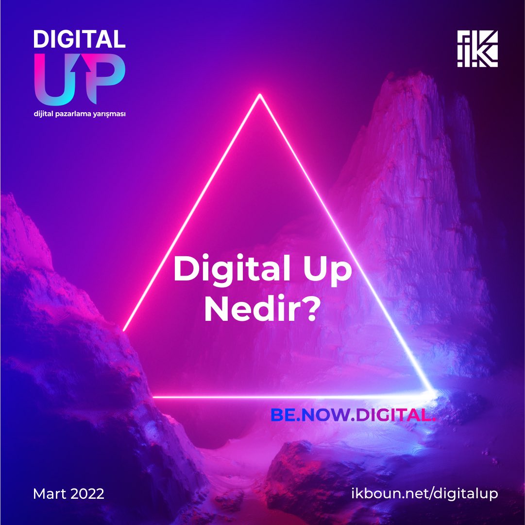 Digital Up, yarışmacıların dijital pazarlama alanında yarıştıkları Boğaziçi Üniversitesi İşletme ve Ekonomi Kulübü Tarafından düzenlenen Türkiye’deki ilk ve tek dijital pazarlama yarışmasıdır.

#digital #digitalmarketing #dijitalpazarlama #challenge #dijital #MarketingStrategy