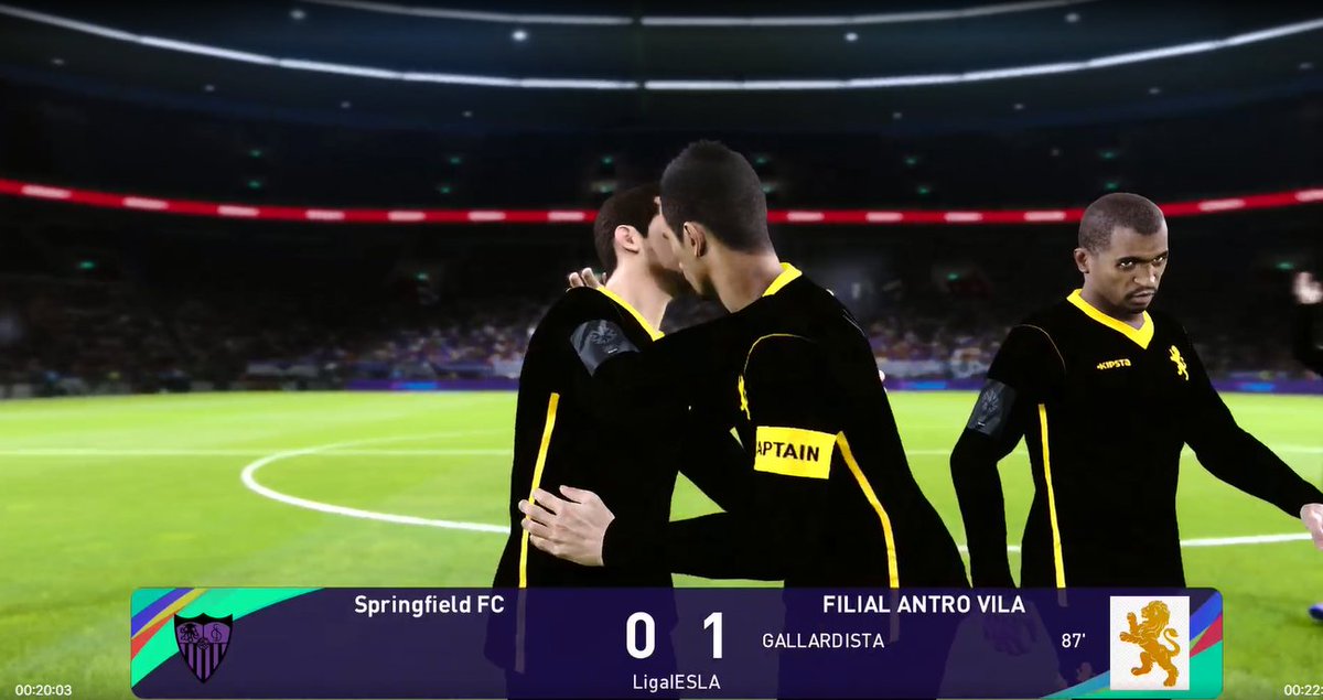 ¡Fin del partido!
El filial gano 1-0 contra Springfield FC por la fecha 2 de <a href="/LigaIESLA/">Liga Internacional Española Latina ⚽🎮</a> 
Vamos, a seguir asi!

#VamosVilero