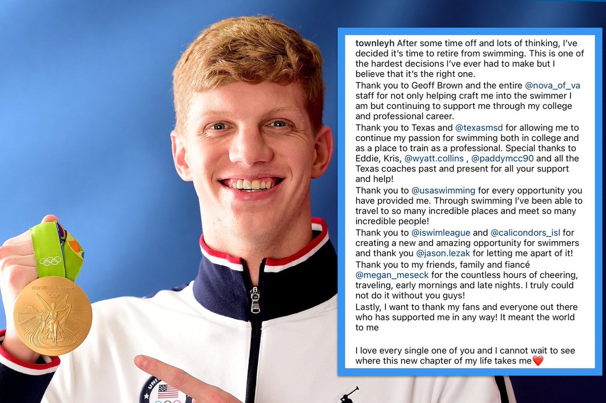 USASwimming's tweet photo. Congrats on an incredible career @TownleyH! 👏🇺🇸 https://t.co/SVZDMnJ6u8